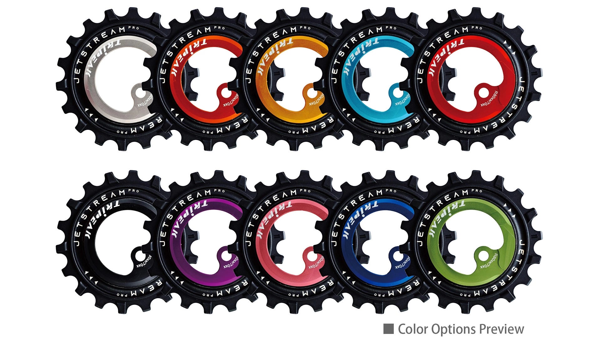 Tripeak Asymmetrical Oversized Pulley Wheel Kit AOPW - Dura Ace - 12s PURPLE