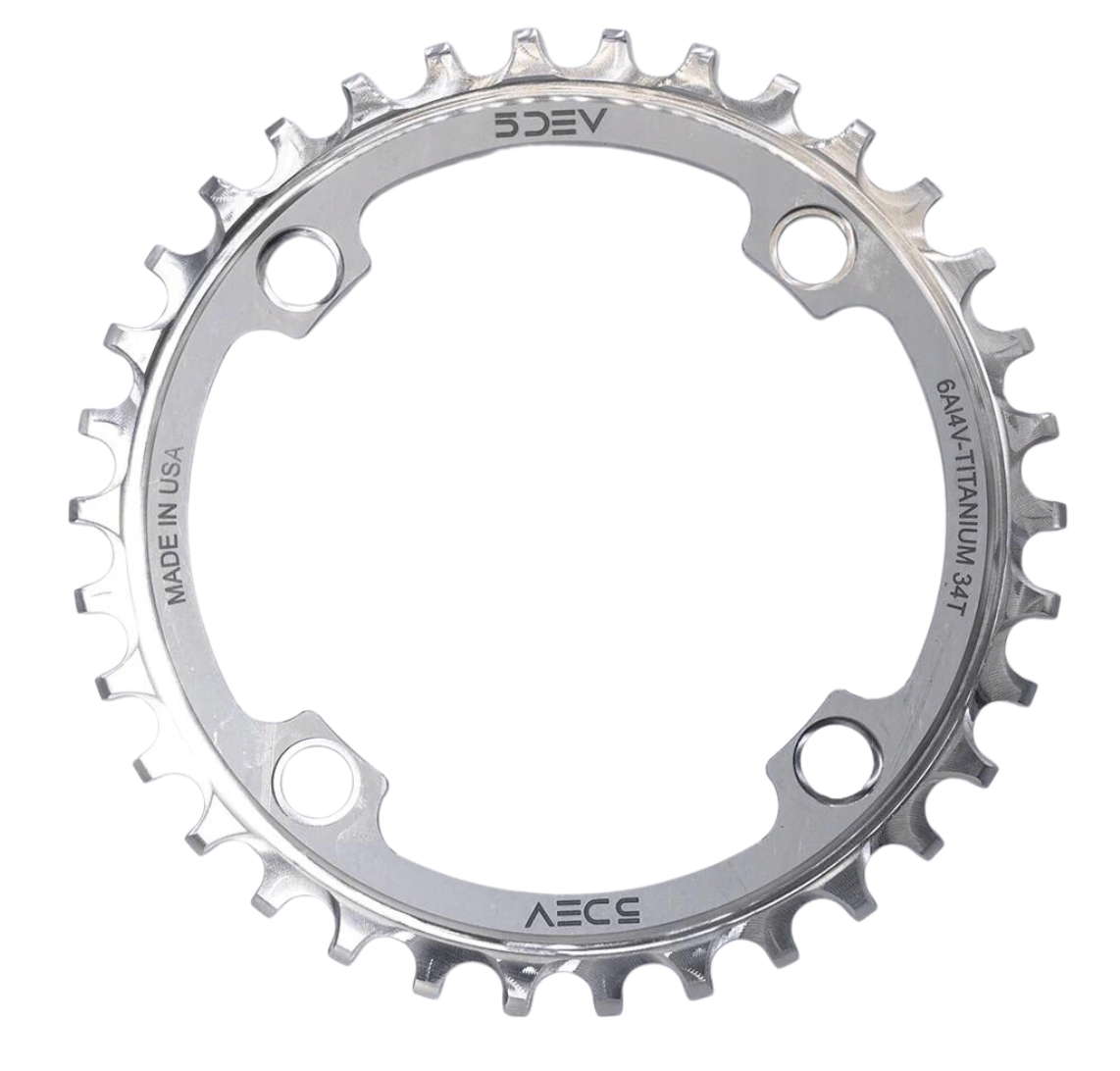 5DEV Titanium 104bcd Chainring