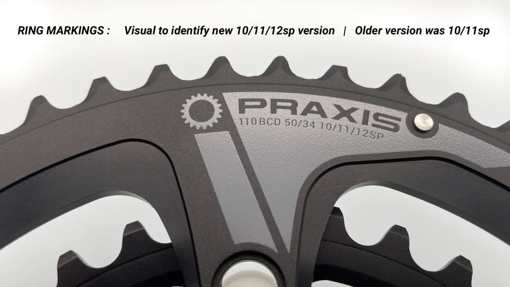 Praxis 2x Chainrings (Road) 110/130BCD