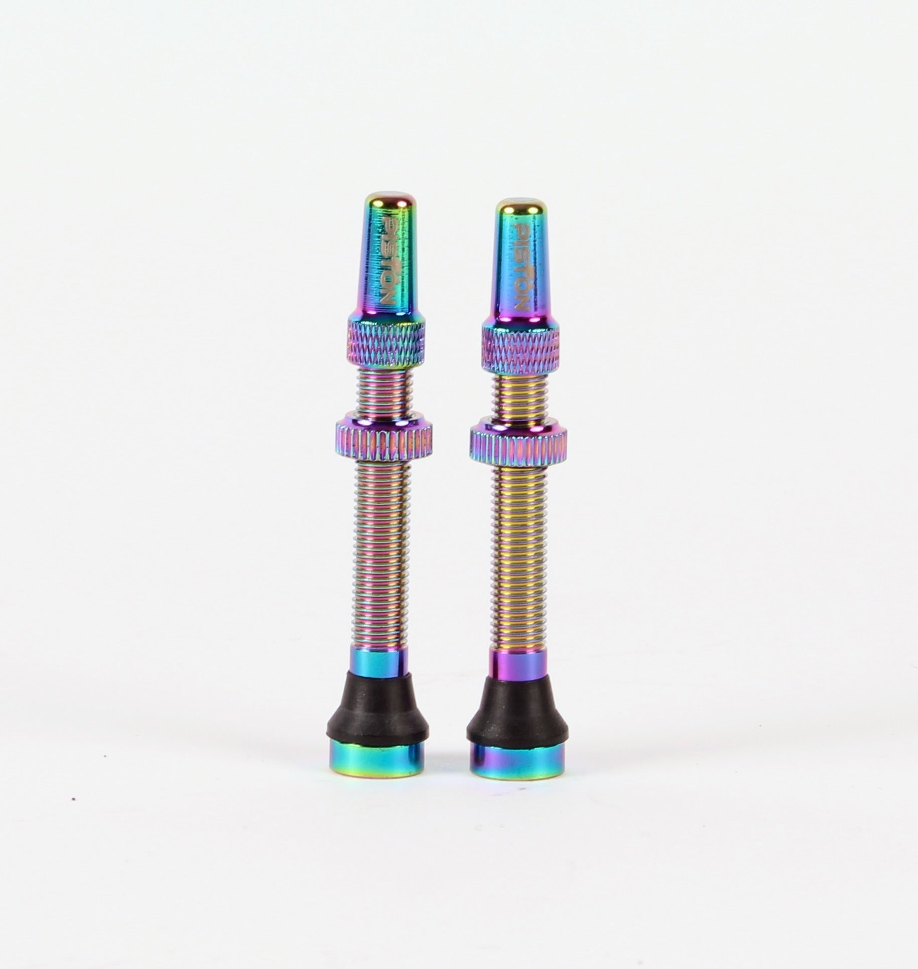 Piston Tubeless Valve Alloy ( 54mm) Oil Slick PAIR