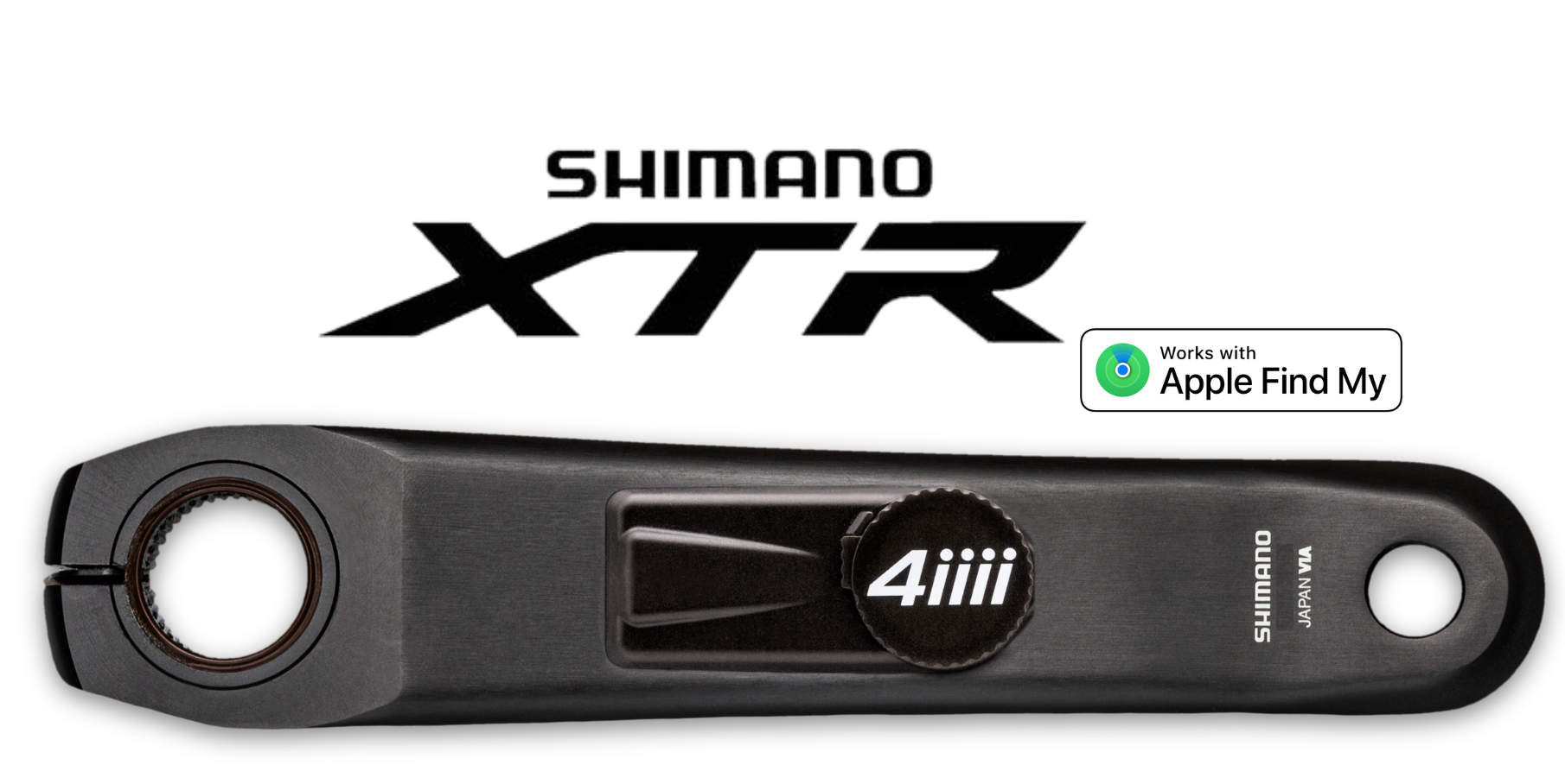 4iiii XTR M9100 Left Crank) Gen 3+ Apple Find My)