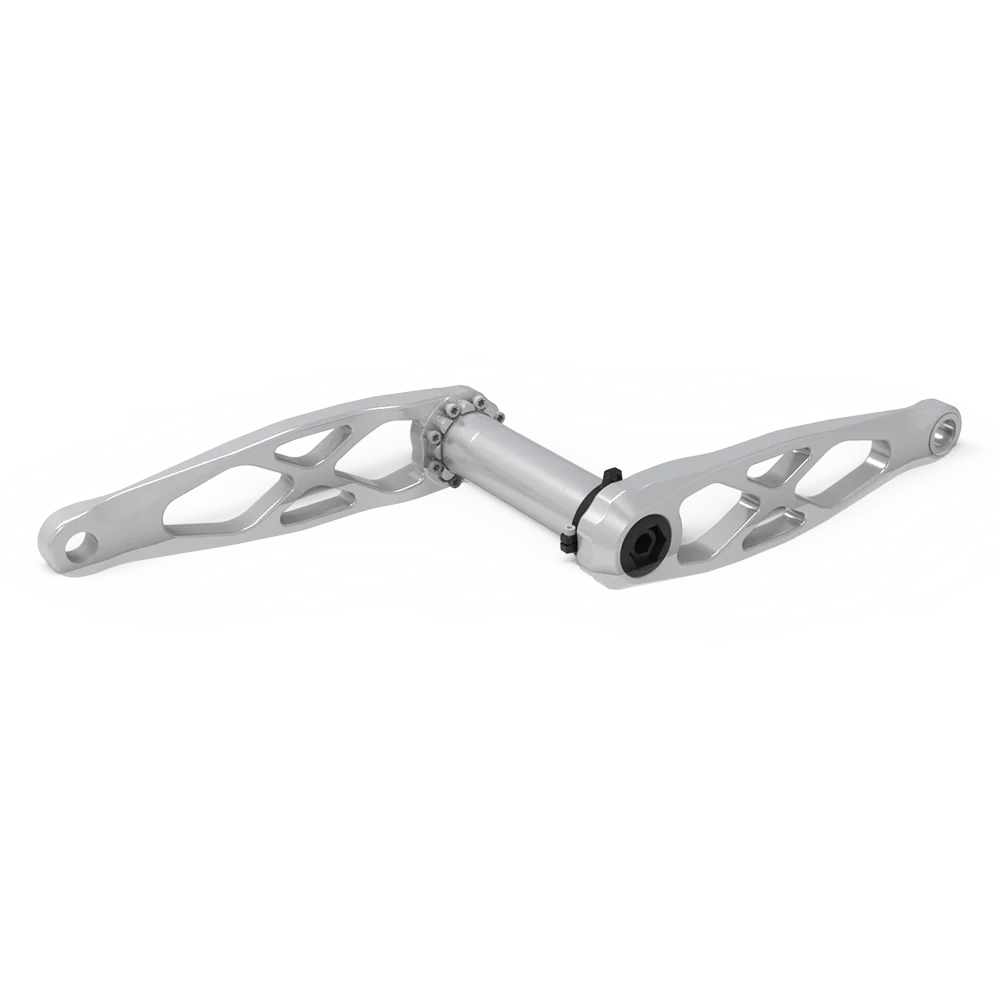 5DEV Road/Gravel Crankset 172.5mm Raw/Clear