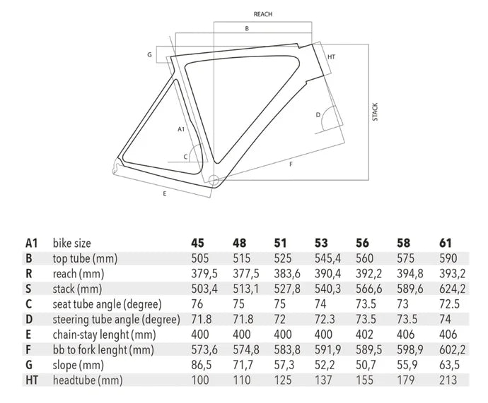 Diamante Frameset / Rim Brake (Opale White 48cm)