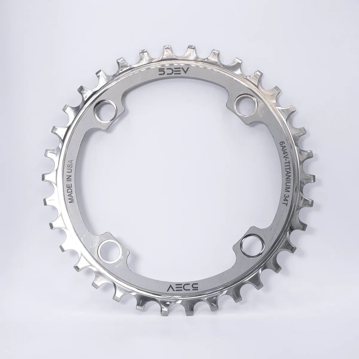 5DEV Titanium 104bcd Chainring